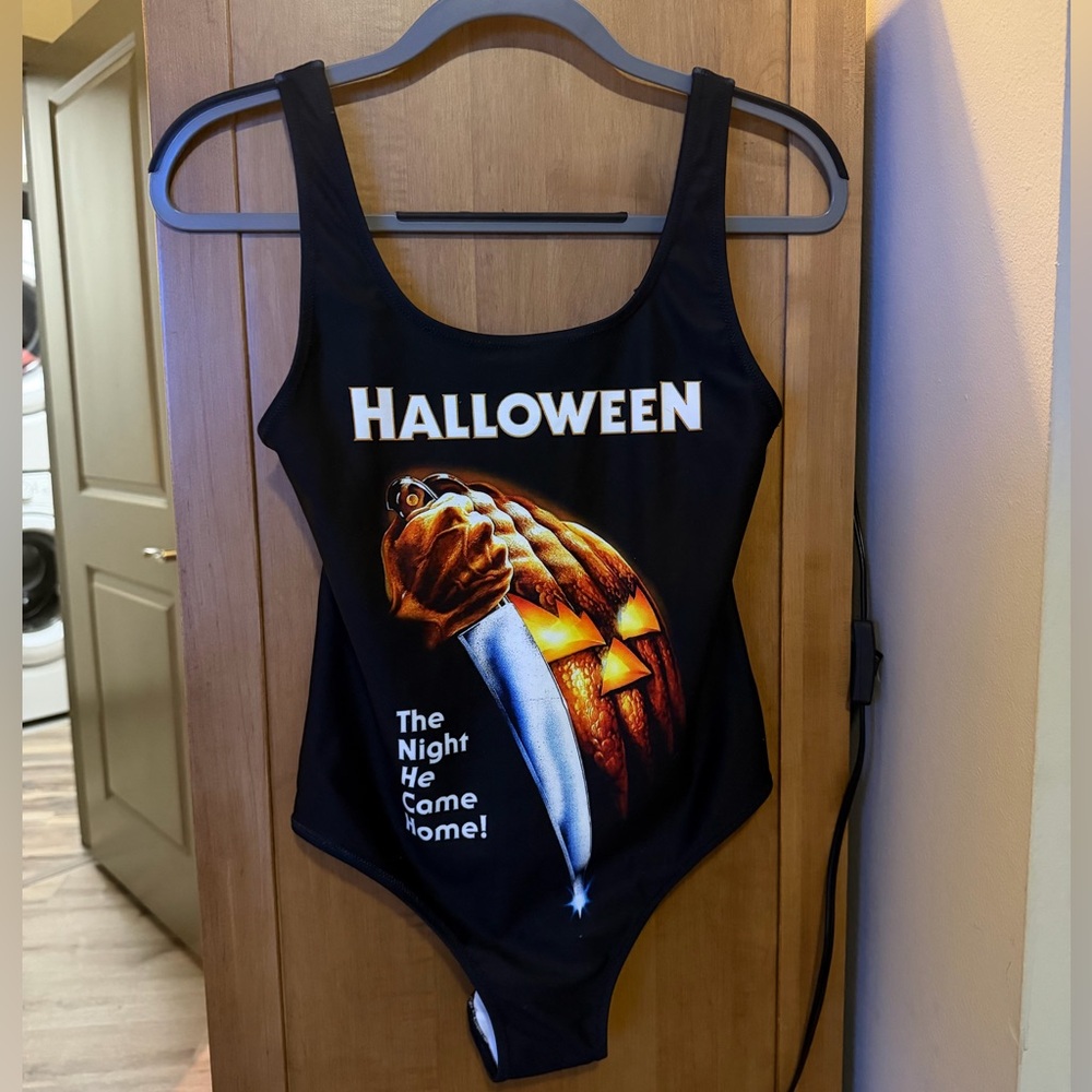 Halloween Graphic Swimsuit/bodysuit